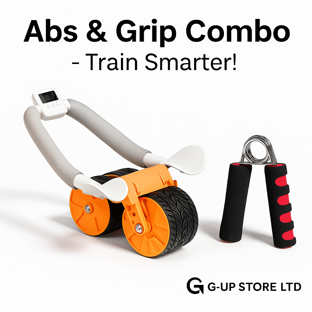 Abs & Grip Combo Set | Ab Roller + Hand Gripper